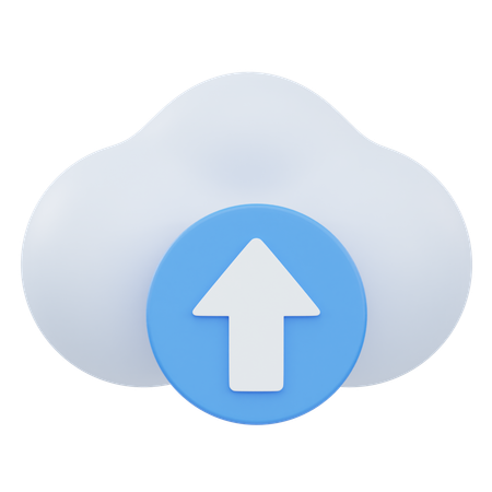 Cloud-Upload  3D Icon