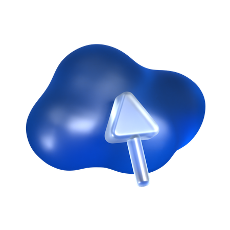 Cloud Upload  3D Icon