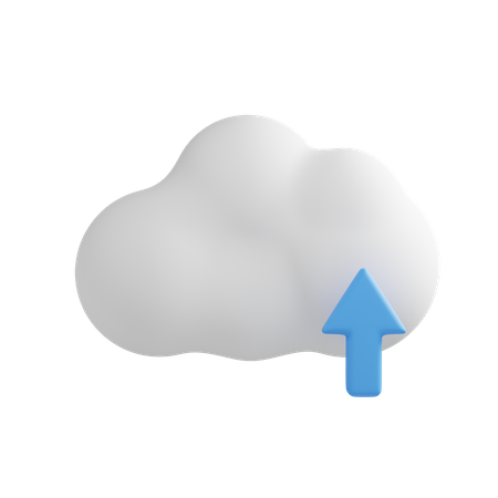 Cloud-Upload  3D Icon