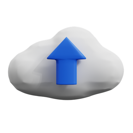 Cloud Upload  3D Icon