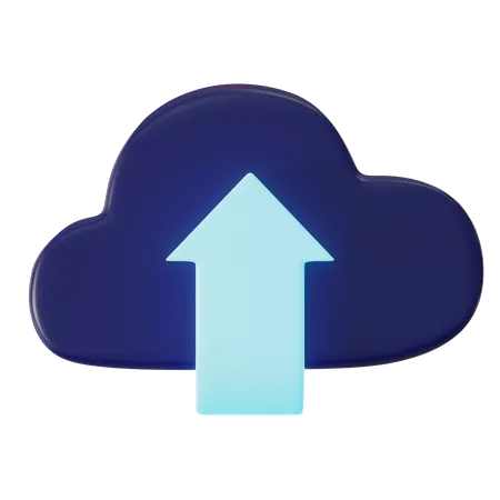 Cloud Upload  3D Icon