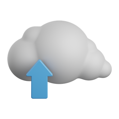 Cloud Upload  3D Icon