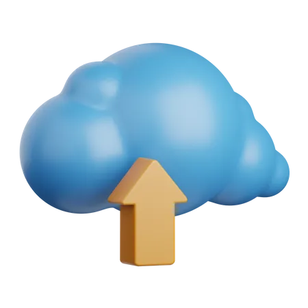 Cloud Upload  3D Icon