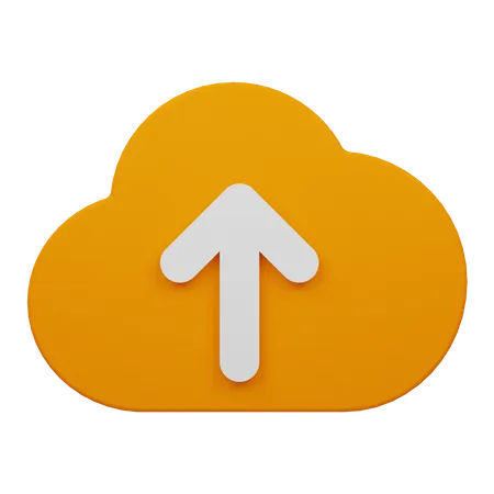 Cloud Upload  3D Icon