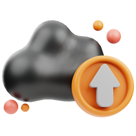 Cloud Upload  3D Icon