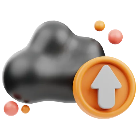 Cloud Upload  3D Icon