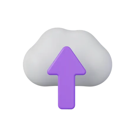 Cloud Upload  3D Icon