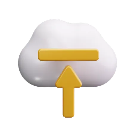 Cloud Upload  3D Icon