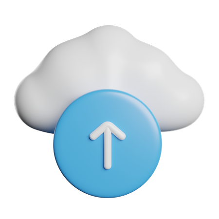 Cloud Upload  3D Icon
