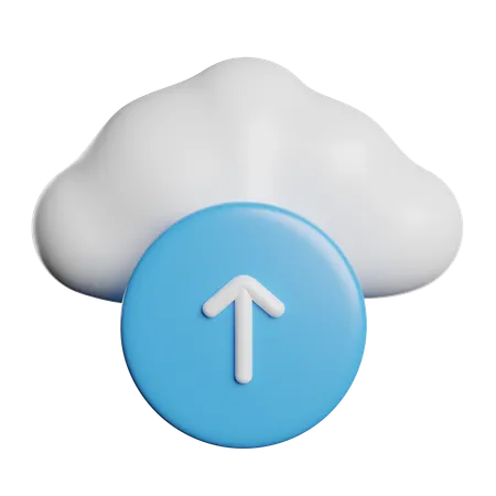 Cloud Upload  3D Icon