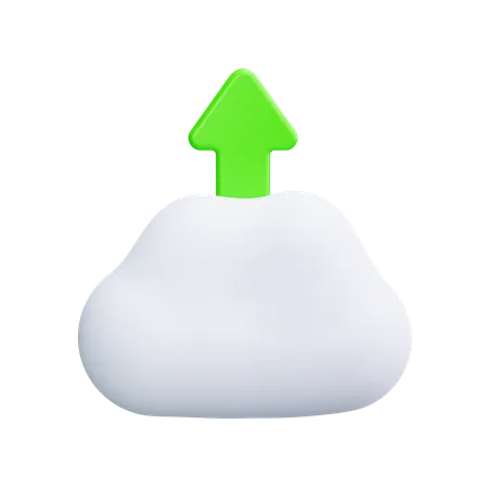 Cloud Upload  3D Icon