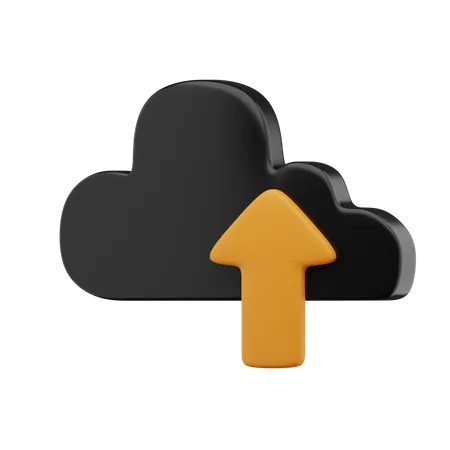 Cloud Upload  3D Icon