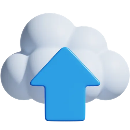 Cloud Upload  3D Icon