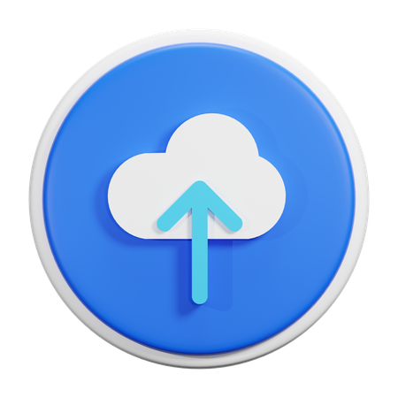 Cloud Upload  3D Icon