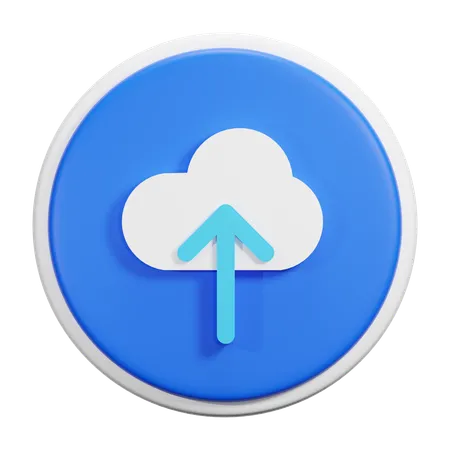 Cloud Upload  3D Icon