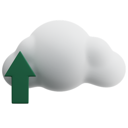 Cloud Upload  3D Icon