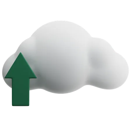 Cloud Upload  3D Icon