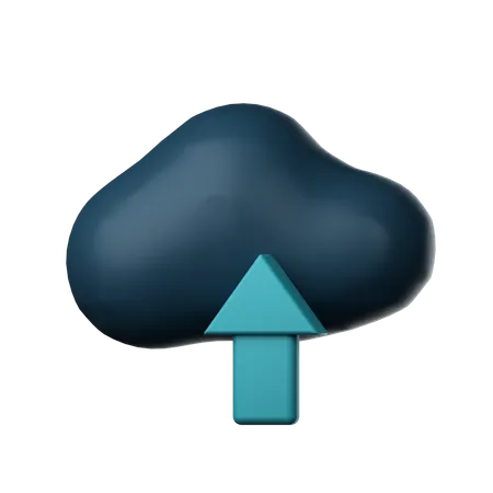 Cloud Upload  3D Icon