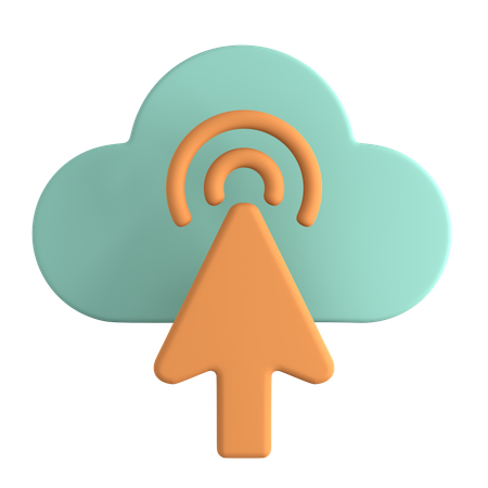 Cloud Upload  3D Icon