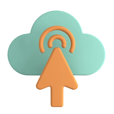 Cloud Upload  3D Icon