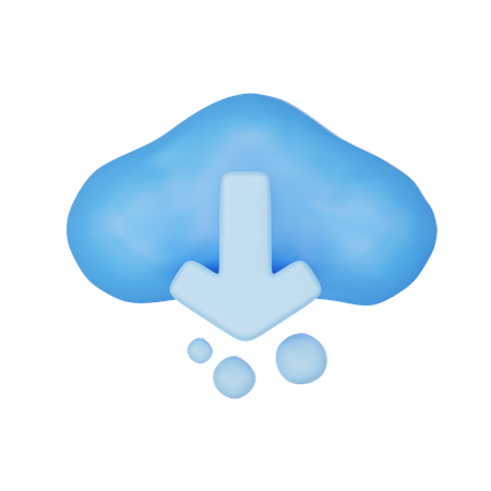 Cloud Upload  3D Icon