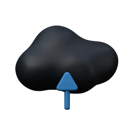 Cloud Upload  3D Icon