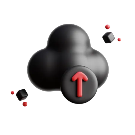 Cloud Upload  3D Icon