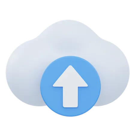 Cloud Upload  3D Icon