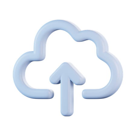 Cloud Upload  3D Icon