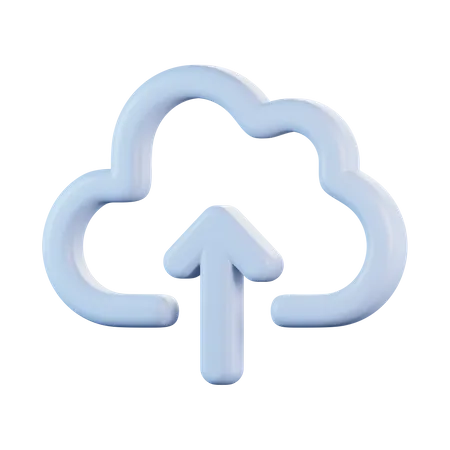 Cloud Upload  3D Icon