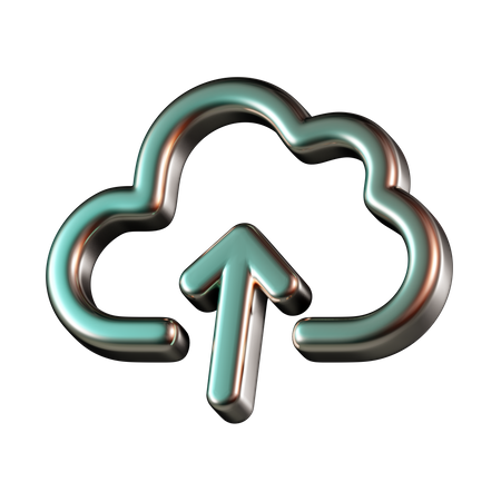 Cloud Upload  3D Icon