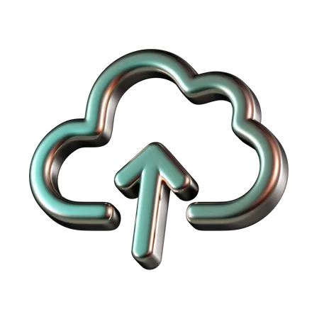 Cloud Upload  3D Icon