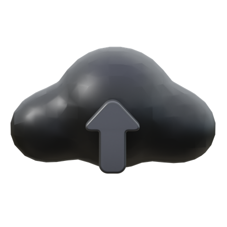 Cloud Upload  3D Icon