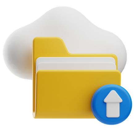 Cloud Upload  3D Icon