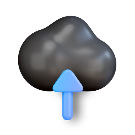 Cloud Upload  3D Icon
