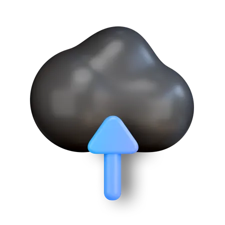 Cloud Upload  3D Icon