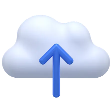 Cloud Upload  3D Icon