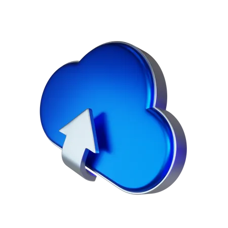 Cloud Upload  3D Icon