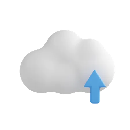 Cloud Upload  3D Icon