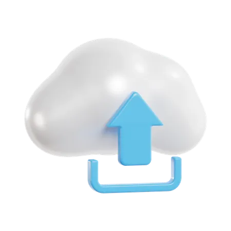 Cloud Upload  3D Icon