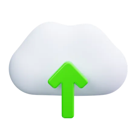 Cloud Upload  3D Icon