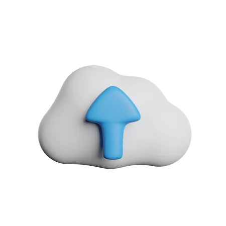 Cloud Upload  3D Icon