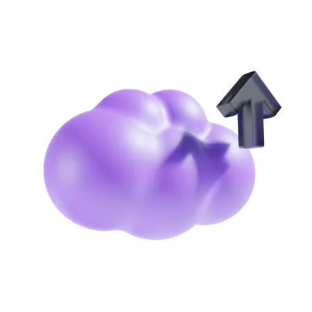 Cloud Upload  3D Icon