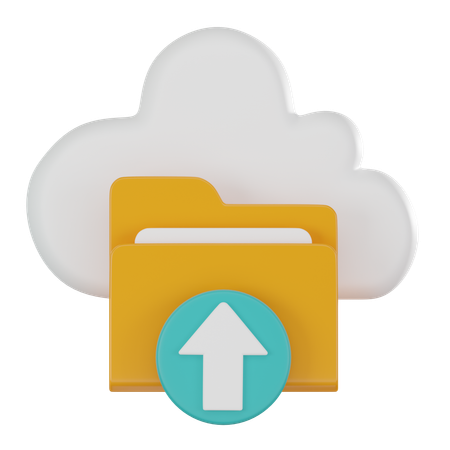 Cloud Upload  3D Icon