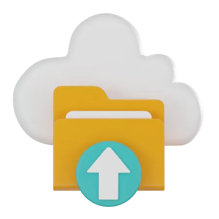 Cloud Upload  3D Icon