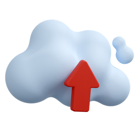 Cloud Upload  3D Icon