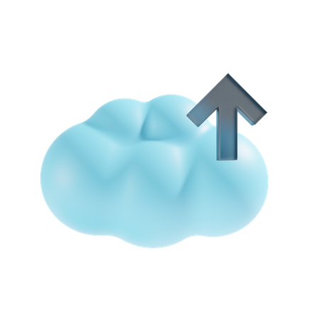 Cloud Upload  3D Icon