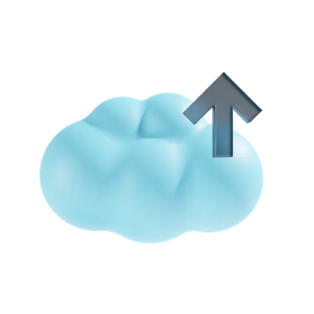 Cloud Upload  3D Icon