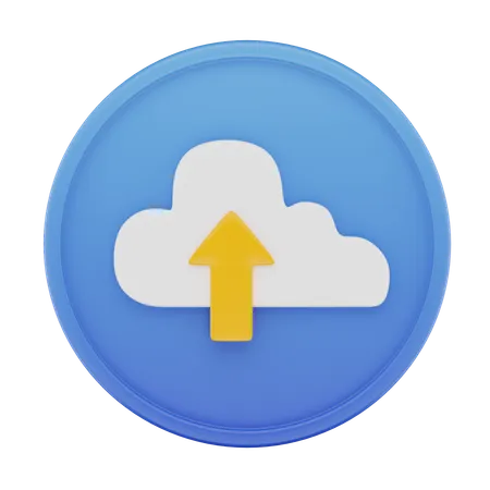 Cloud Upload  3D Icon