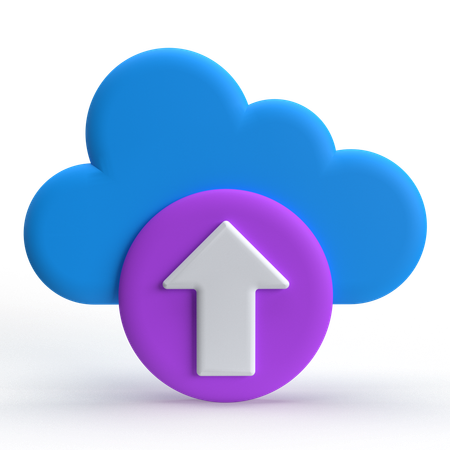 Cloud-Upload  3D Icon